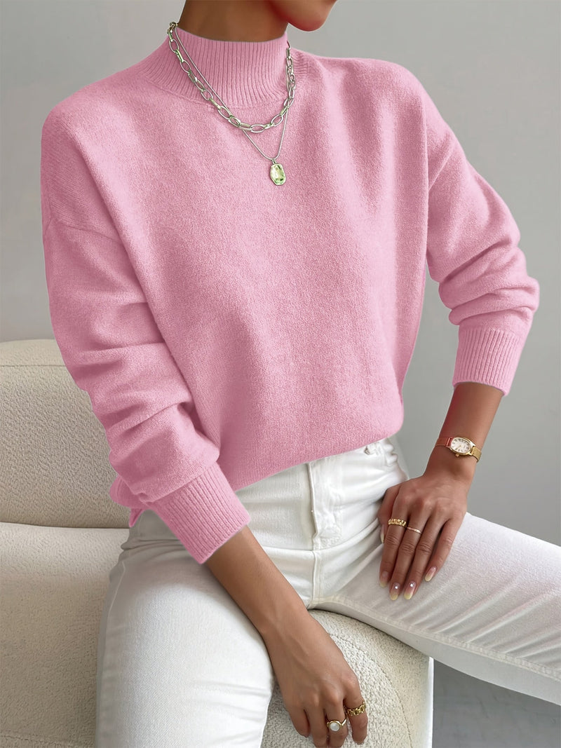 JEANINE | Comfortable High Neck Sweater
