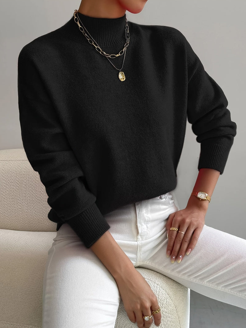 JEANINE | Comfortable High Neck Sweater