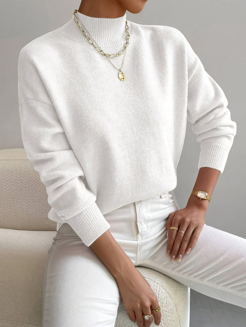 JEANINE | Comfortable High Neck Sweater