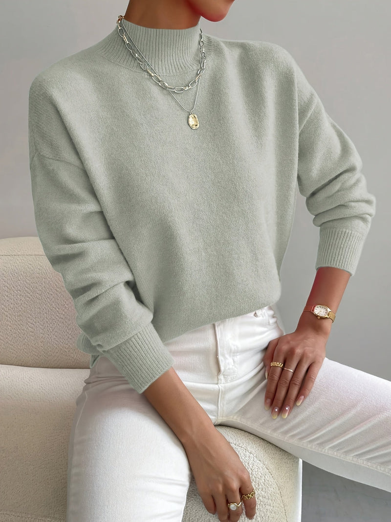 JEANINE | Comfortable High Neck Sweater