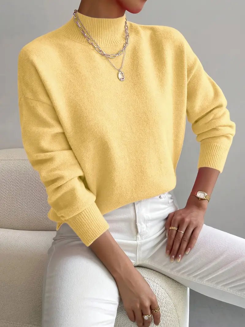 JEANINE | Comfortable High Neck Sweater