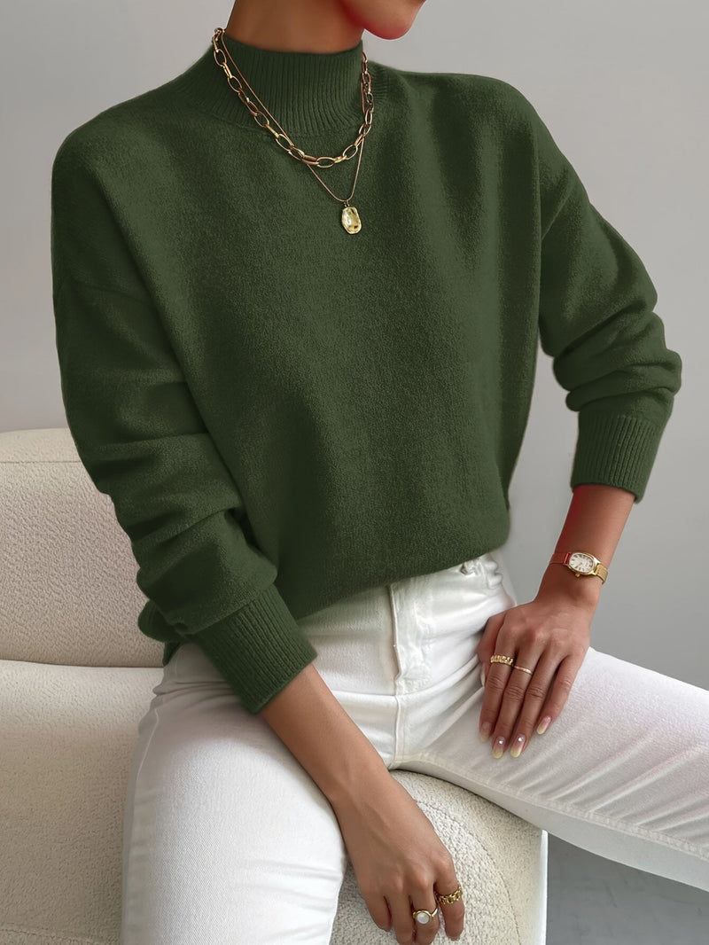 JEANINE | Comfortable High Neck Sweater