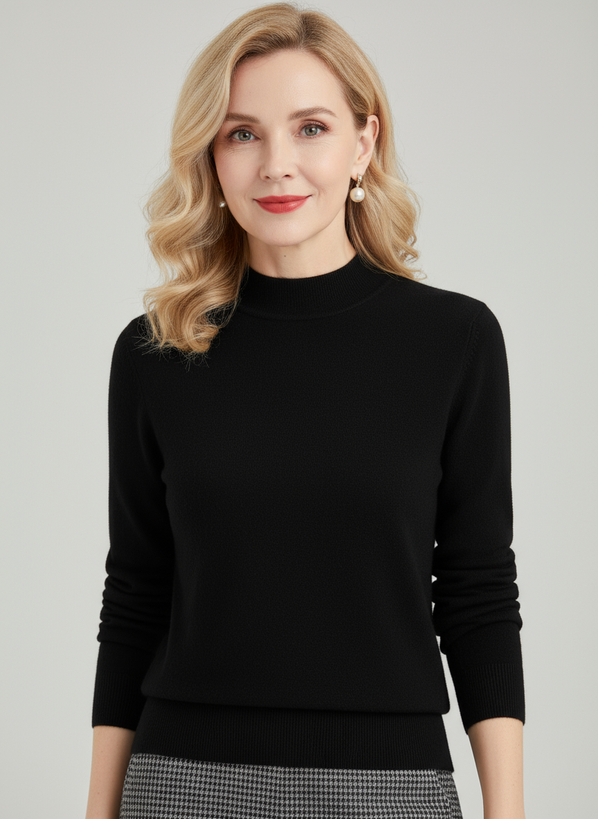 LALEI | Cozy Wool Mock Neck Sweater