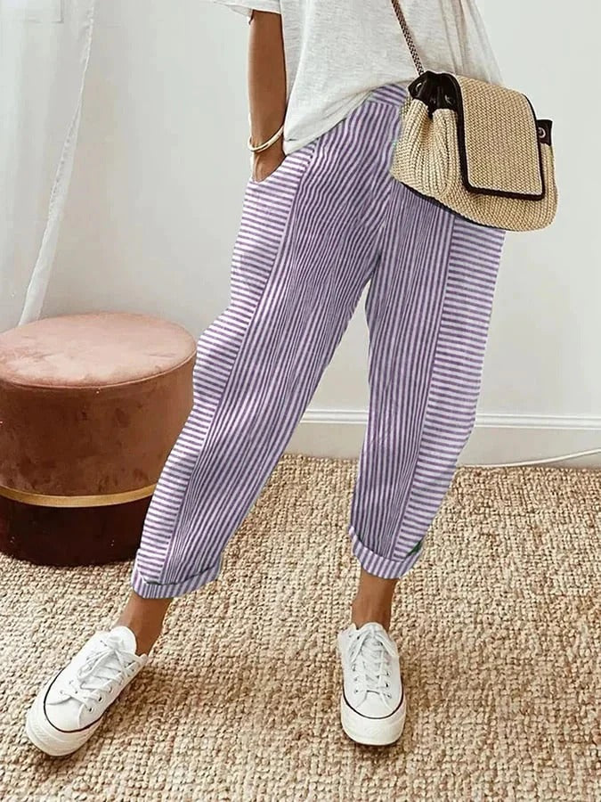 CLARA | Striped Pants