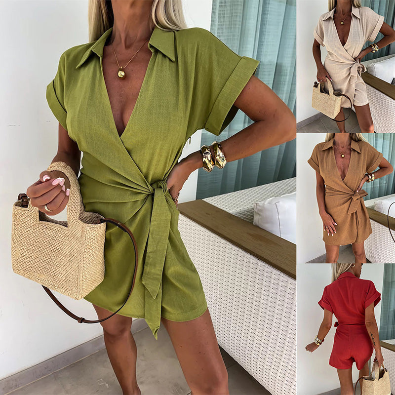 SANDRA | Summer Dress with V-Neck