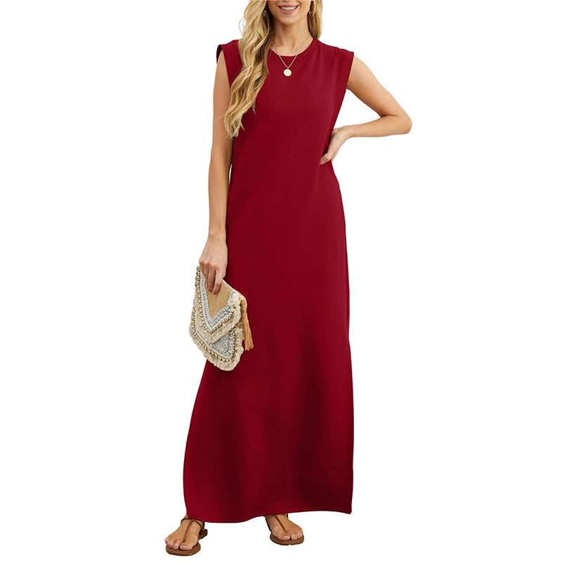 MARIANA | Long Flowing Dress with Wrinkle-Resistant Effect