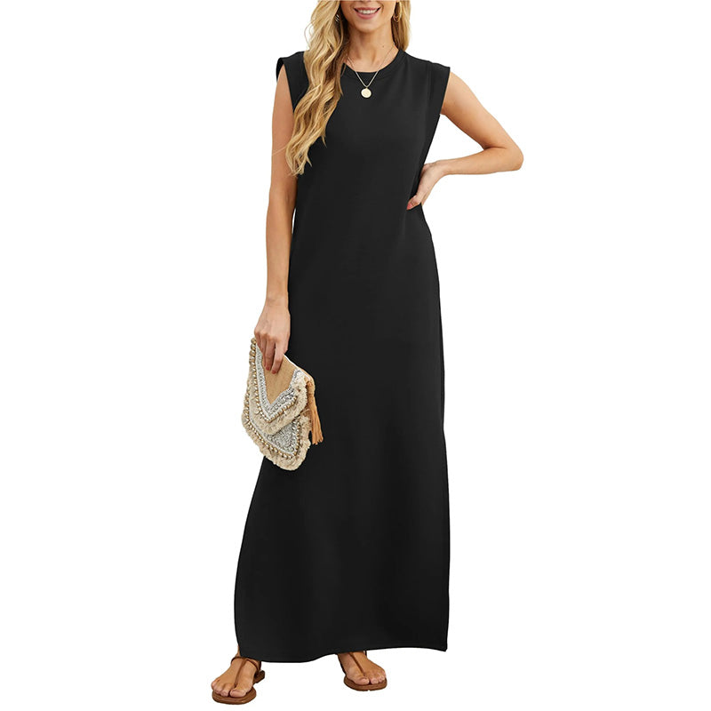 MARIANA | Long Flowing Dress with Wrinkle-Resistant Effect