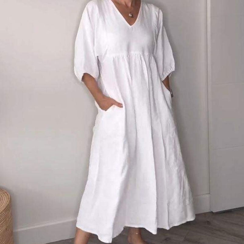 GRACE | Comfortable Chic V-Neck Dress
