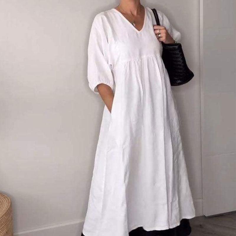 GRACE | Comfortable Chic V-Neck Dress