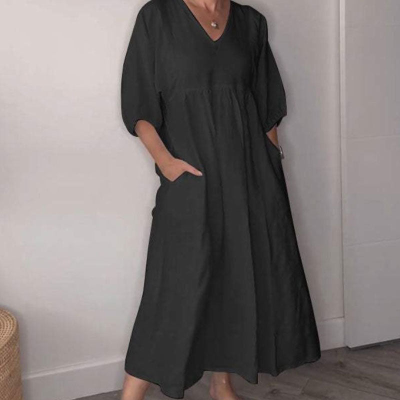 GRACE | Comfortable Chic V-Neck Dress