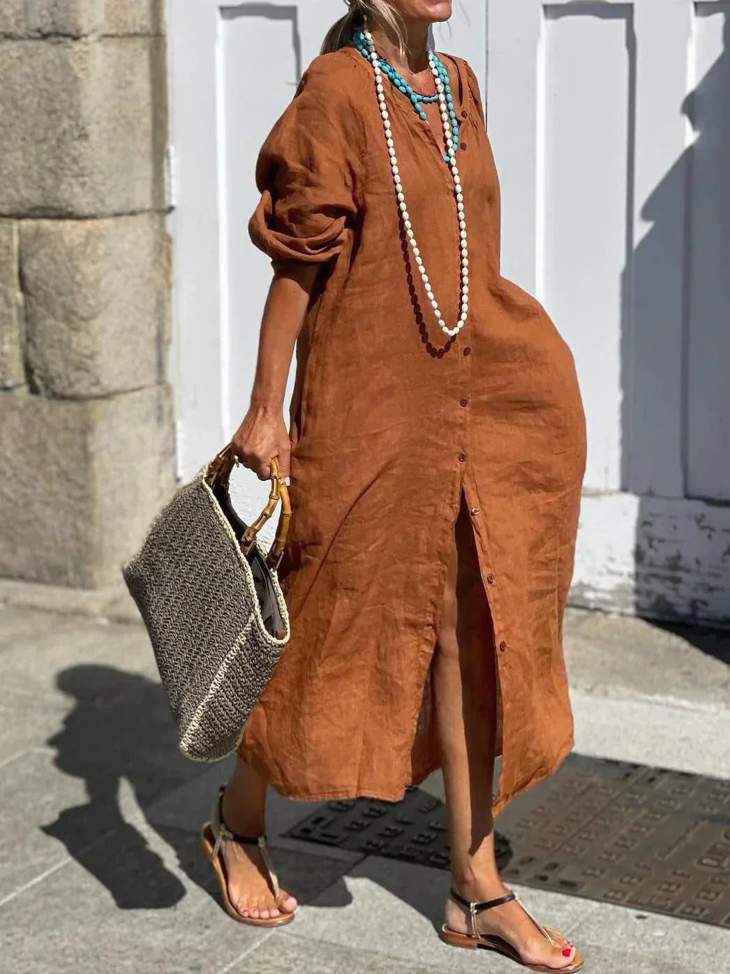 MARINA | Maxi dress with buttons
