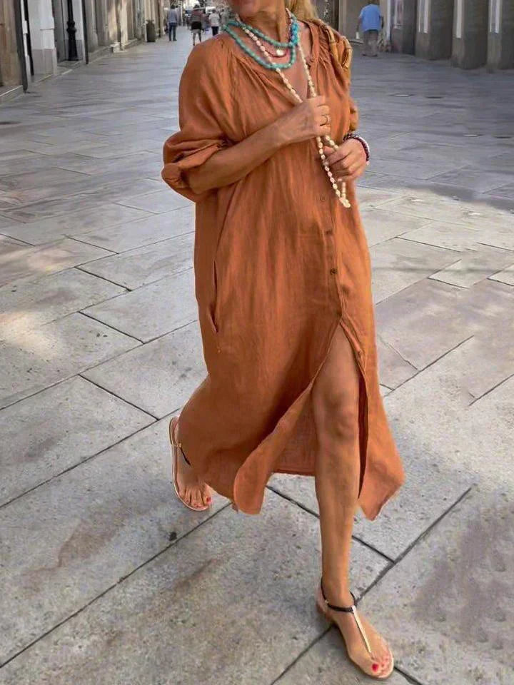 MARINA | Maxi dress with buttons