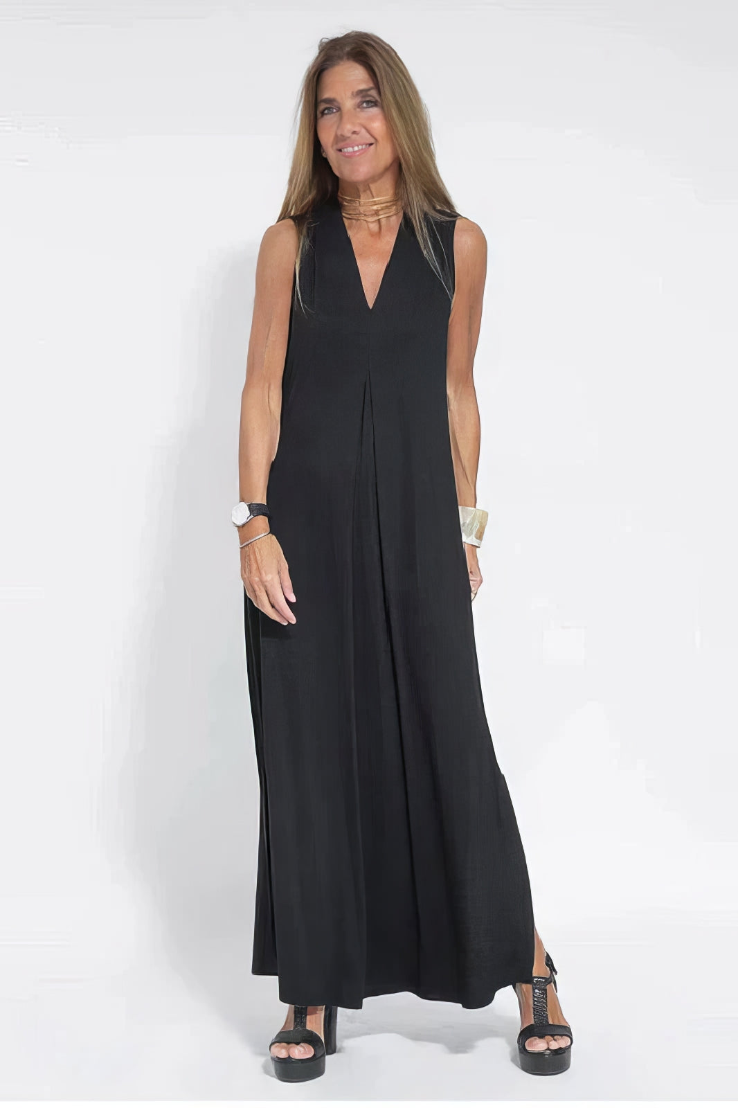 BEATRIZ | Elegant Long Dress with Optional Cardigan