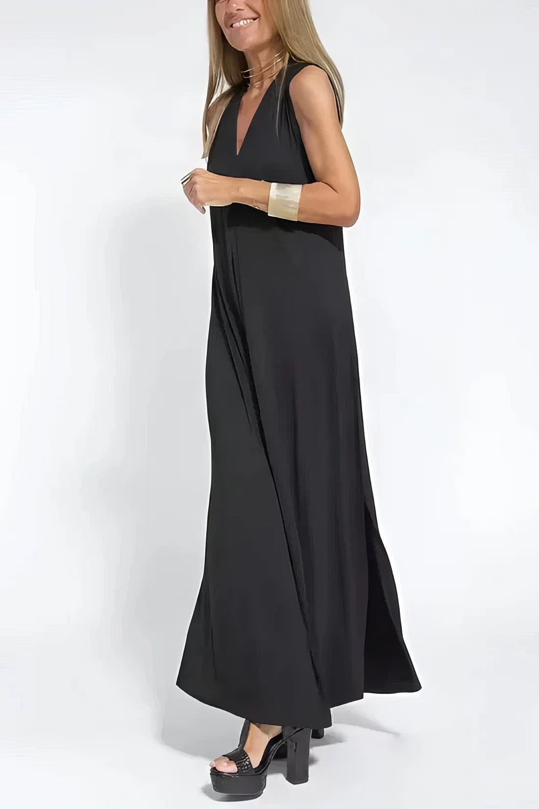 BEATRIZ | Elegant Long Dress with Optional Cardigan